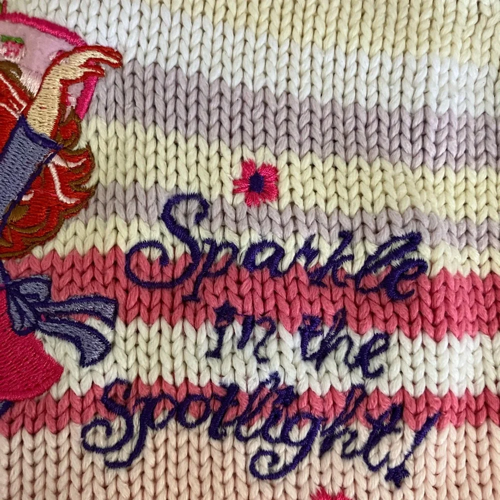 Y2K 2007 Strawberry Shortcake Sparkle in Spotlight Knitted sweater
